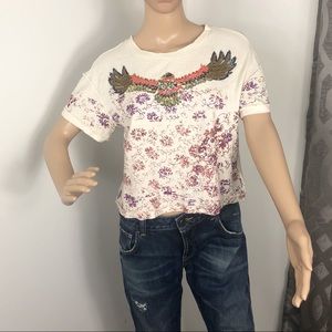 Free people we the free cropped tee shirt